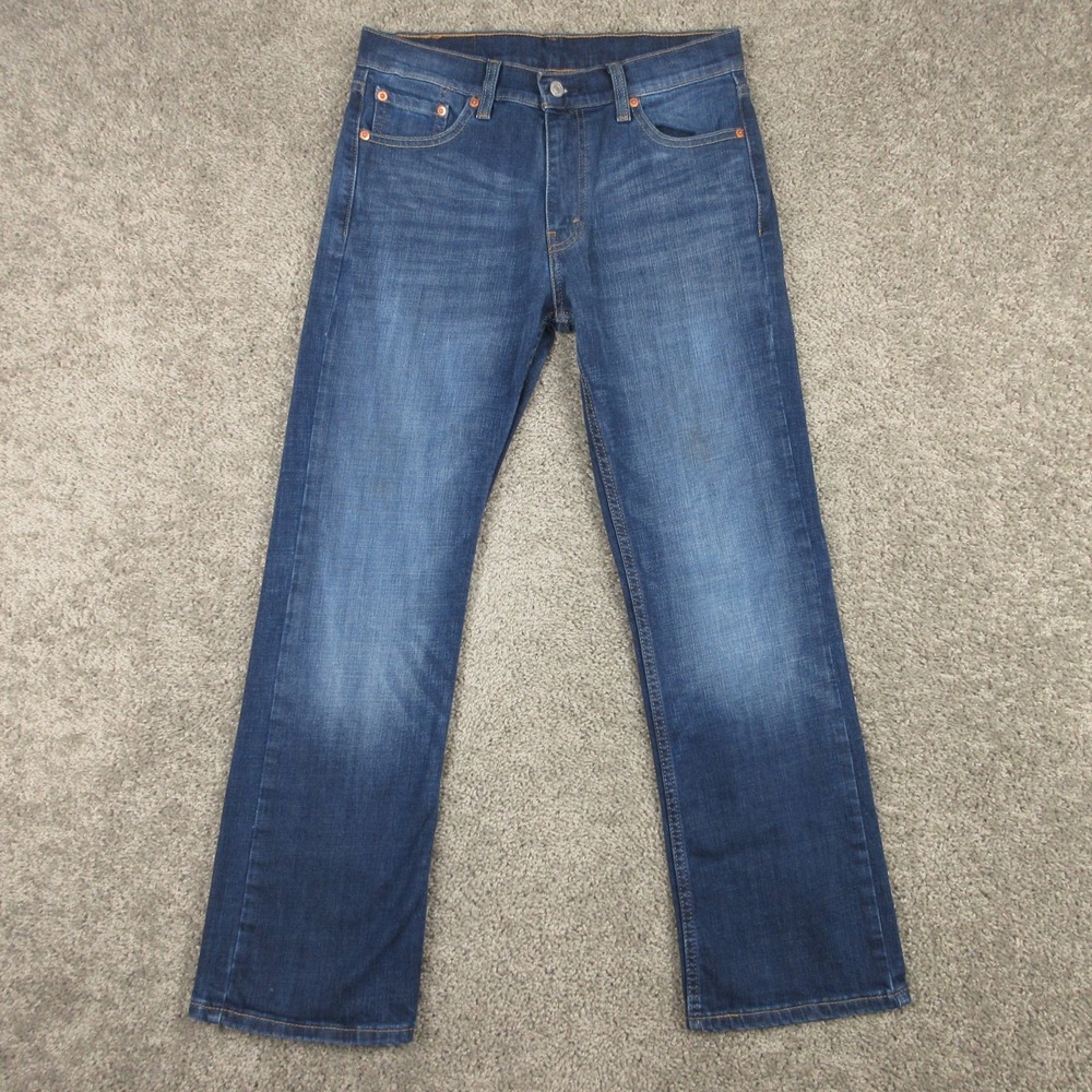 Levis Jeans Mens 30x30 Blue 527 Slim Bootcut Western Cowboy Rodeo Denim Pants